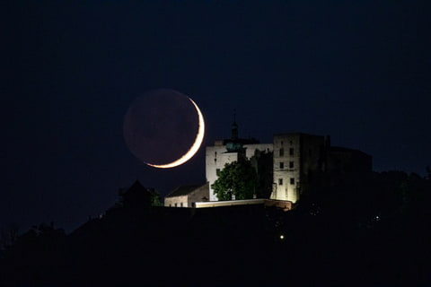 Noční vyhlídka na hrad Buchlov