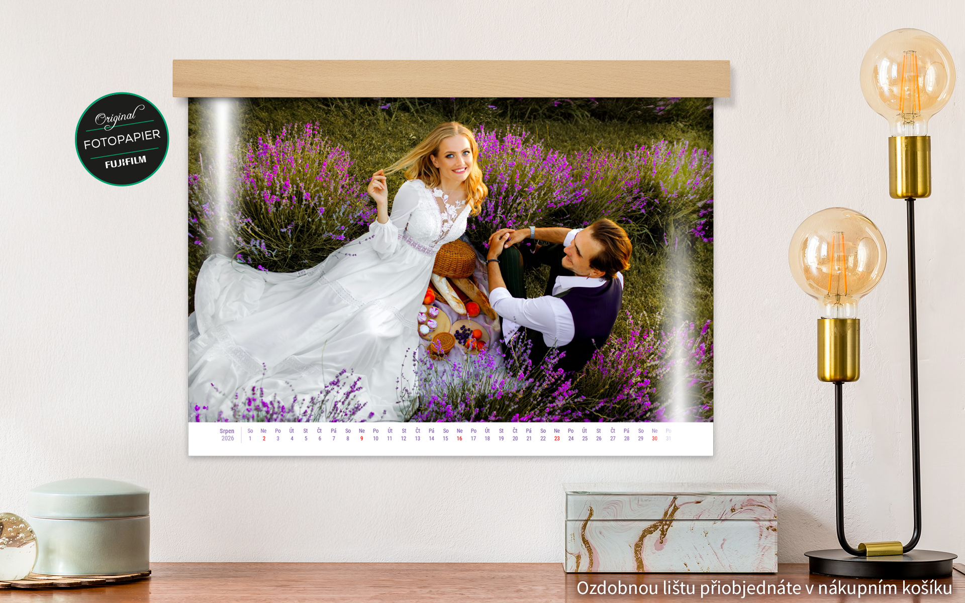 deLUXE Nástěnný fotokalendář A4 na šířku od HappyFoto