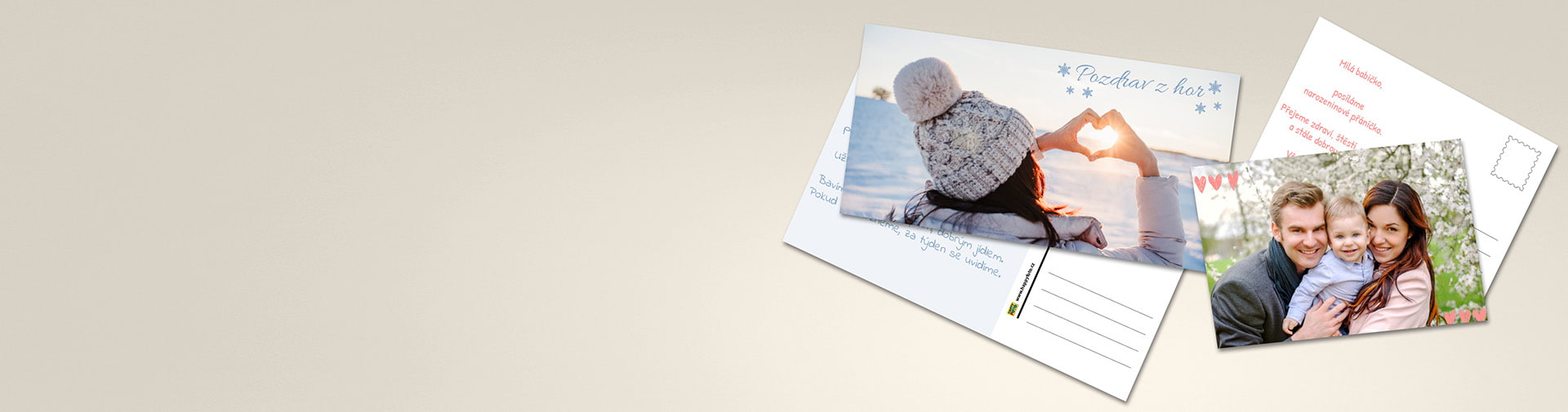 Pohlednice s vlastní fotografií od HappyFoto