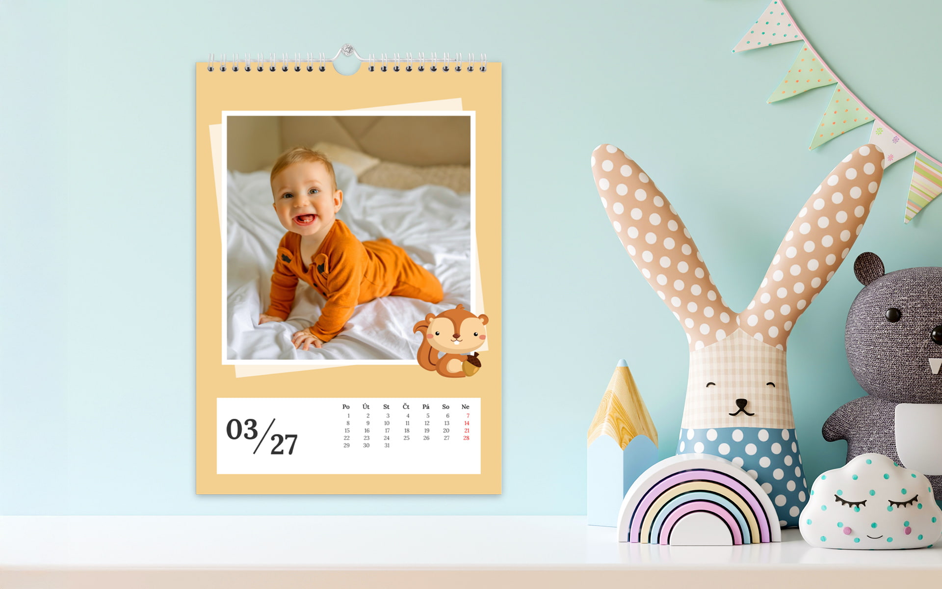 Nástěnný fotokalendář A3 na výšku od HappyFoto Nástěnný fotokalendář A3 na výšku od HappyFoto