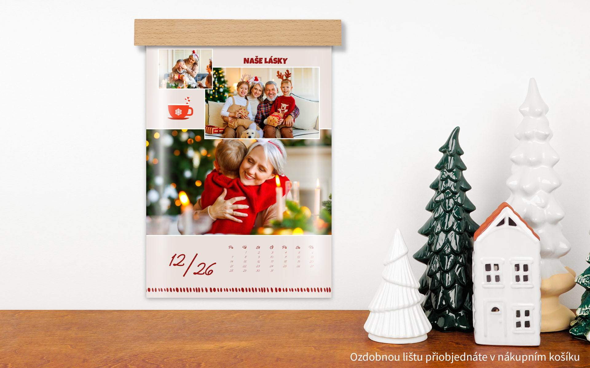 Nástěnný fotokalendář A4 na výšku zušlechtěný lakováním od HappyFoto Nástěnný fotokalendář A4 na výšku zušlechtěný lakováním od HappyFoto