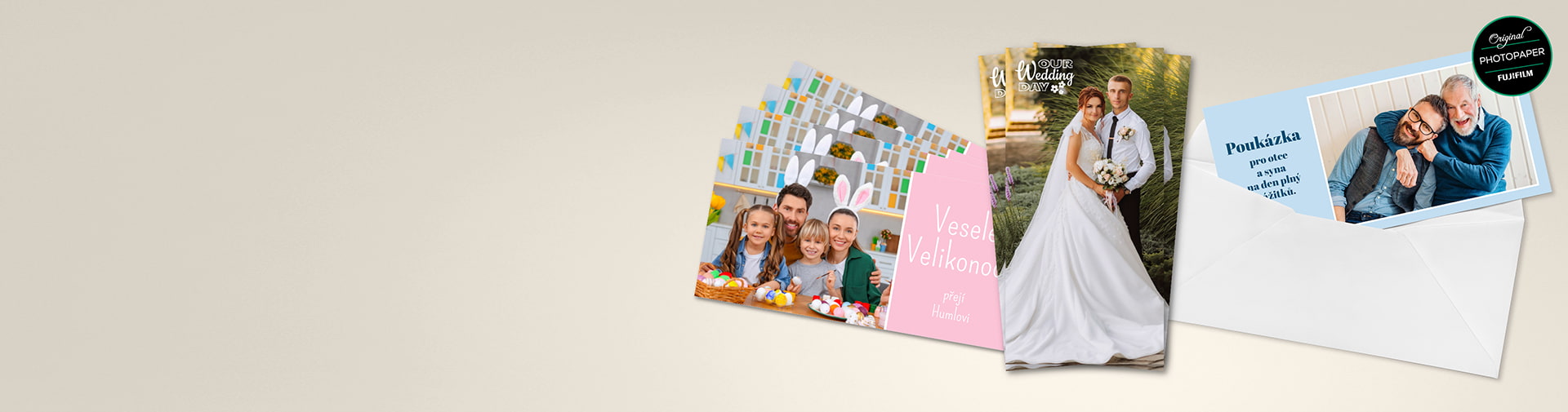 Přání s fotkou ve stylu pohlednice od HappyFoto