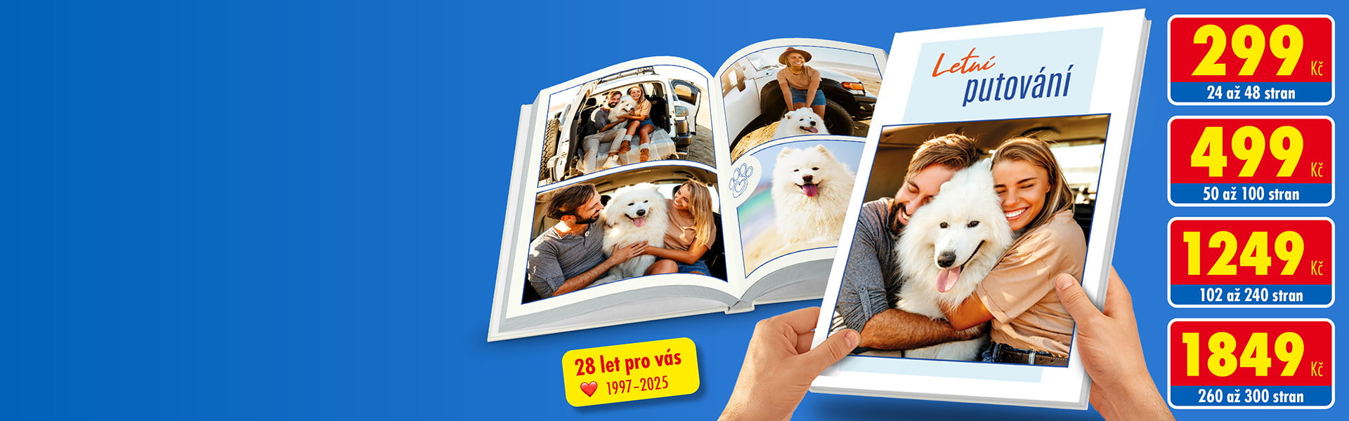 Narozeninové ceny Fotokniha pevná, cca A4 na výšku