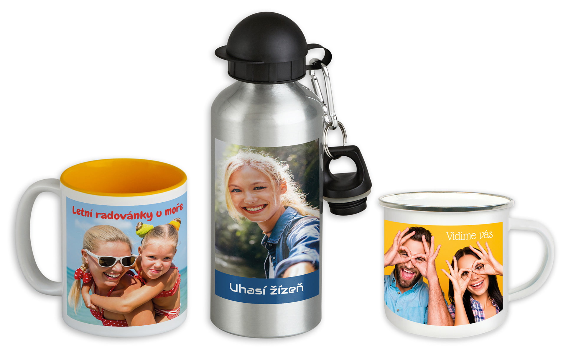 Keramický hrnek s fotkou, půllitr s potiskem, sportovní láhev a mnohem více