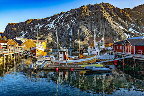 Přístav Nusfjord, památka UNESCO