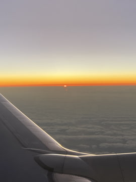 Západ slunce v letadle