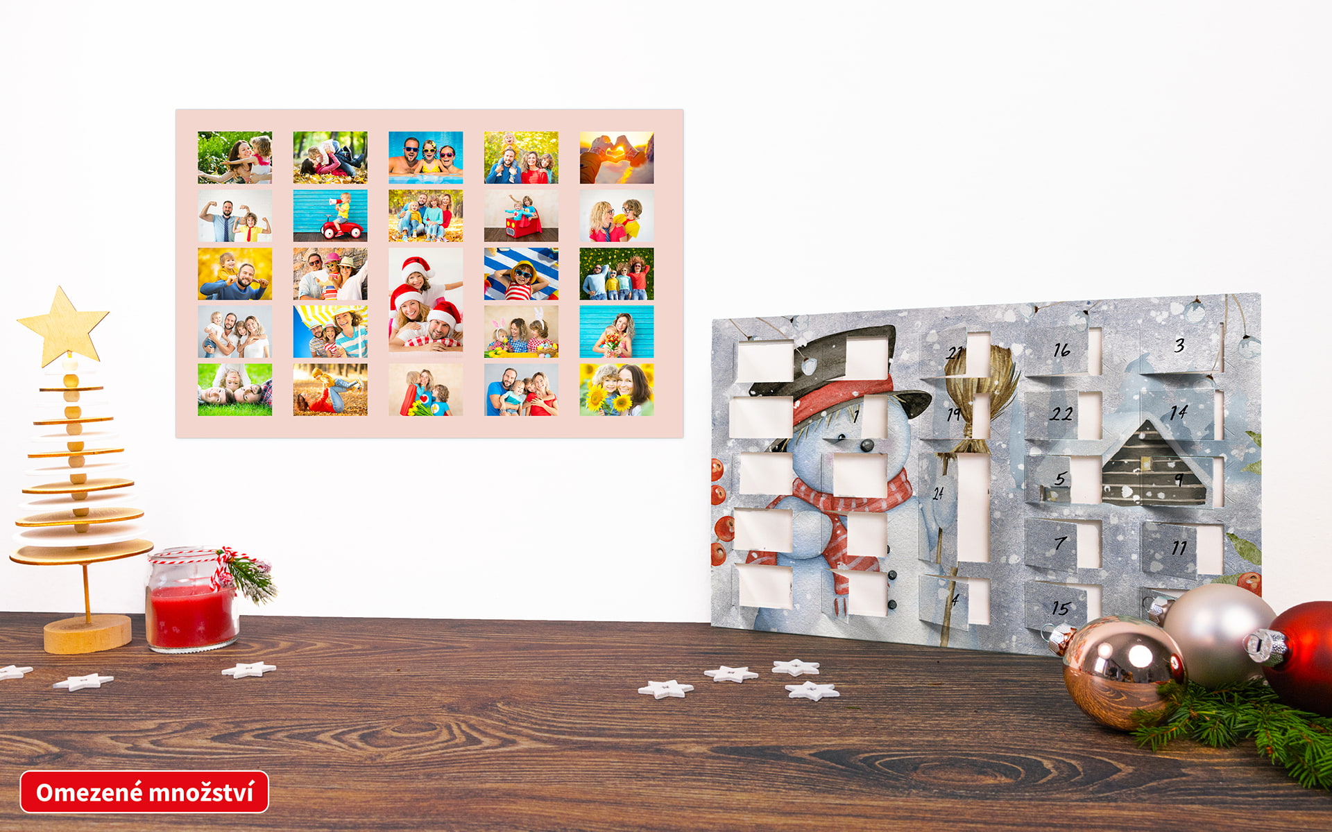 Adventní fotokalendář s plakátem od HappyFoto