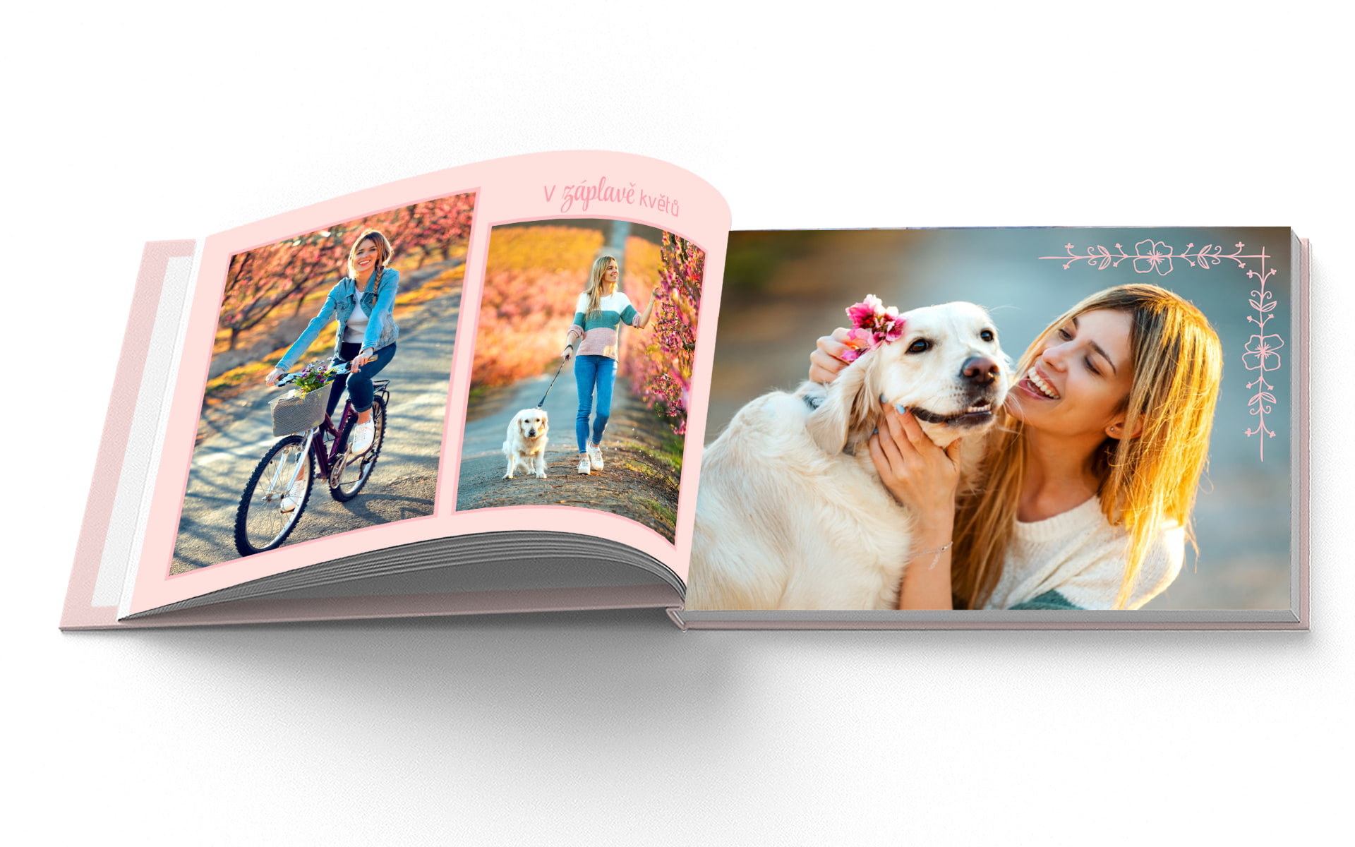 Fotokniha pevná, cca A4 na šířku