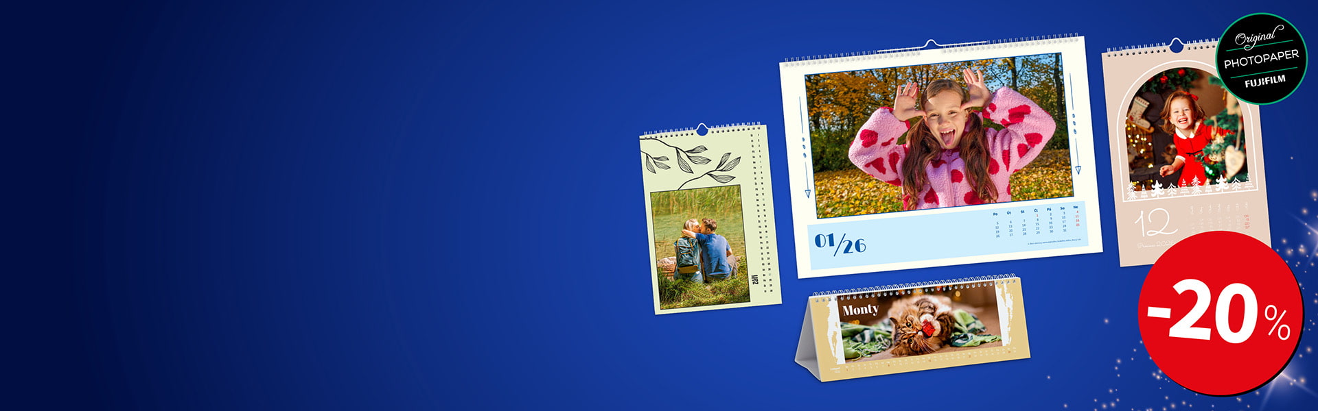 -20 % Úžasné fotokalendáře -20 % Úžasné fotokalendáře