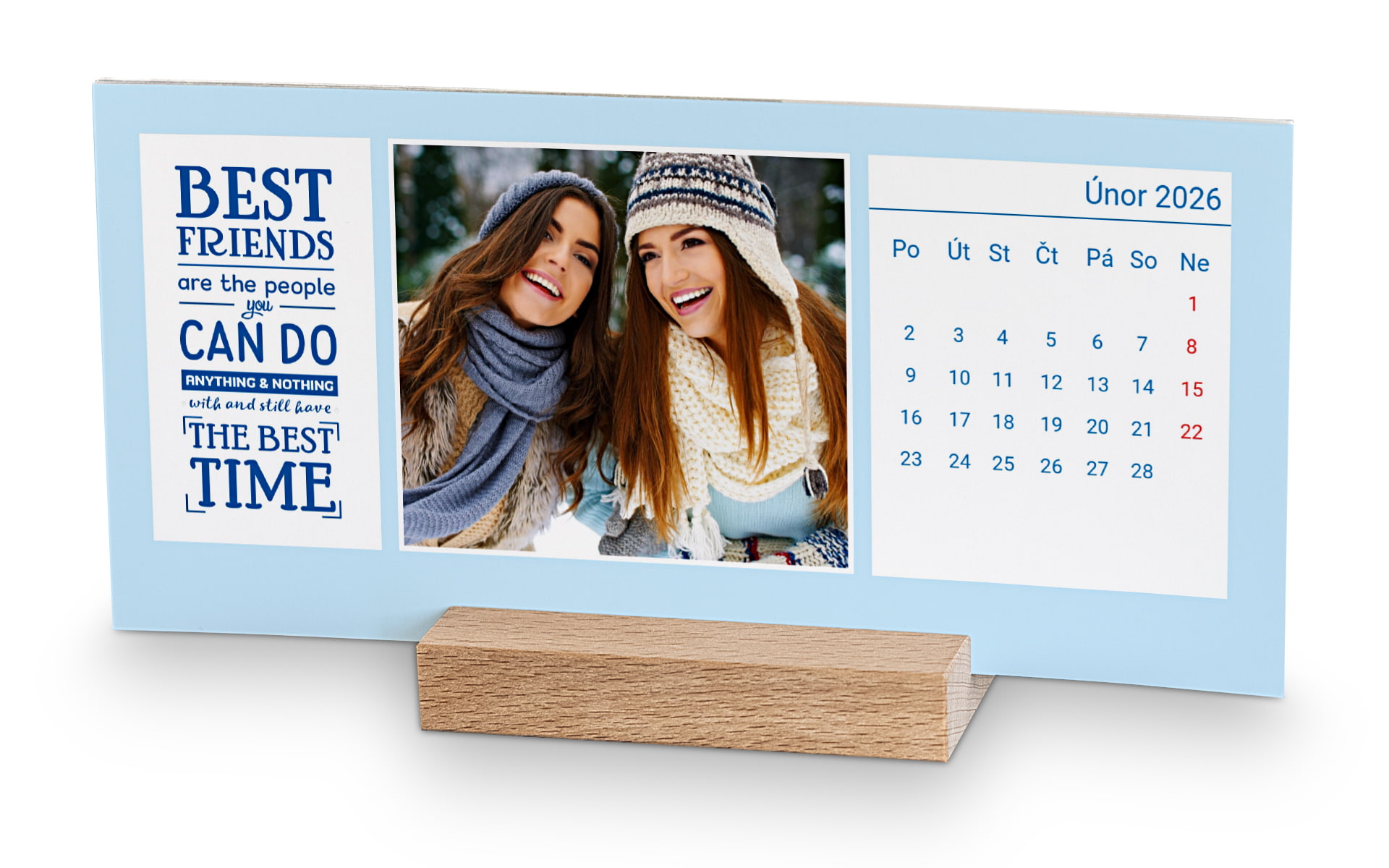 Stolní kalendář podlouhlý, vč. stojánku od HappyFoto