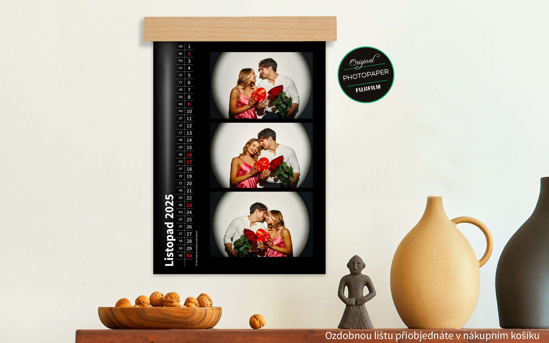 deLUXE Nástěnný fotokalendář A4 na výšku od HappyFoto