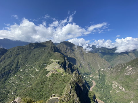 Machu Picchu z Huyana Picchu