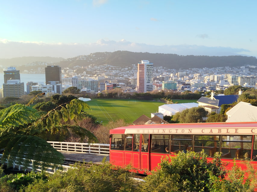 Wellington a jeho ikonická červená Cable Car 
