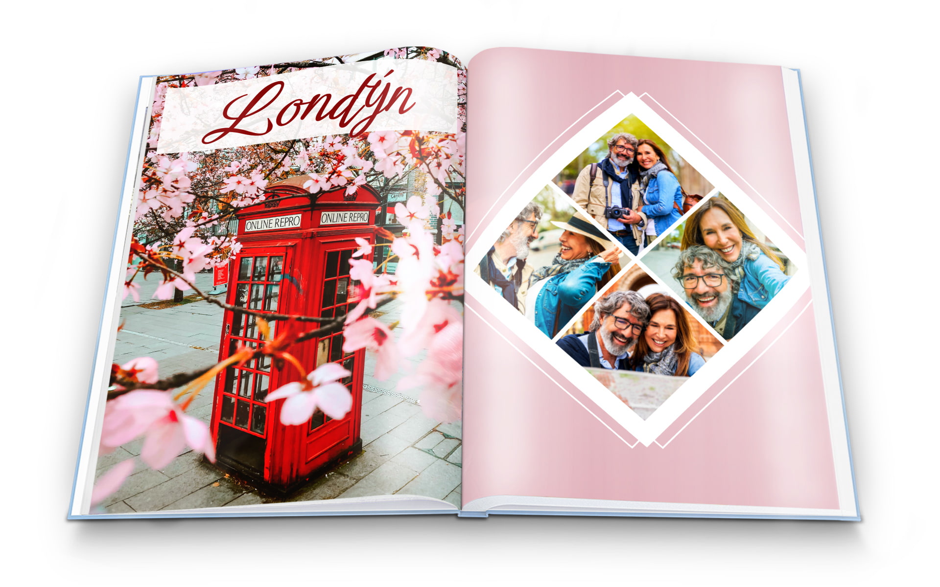 Fotokniha pevná, cca A4 na výšku zušlechtěná lakováním