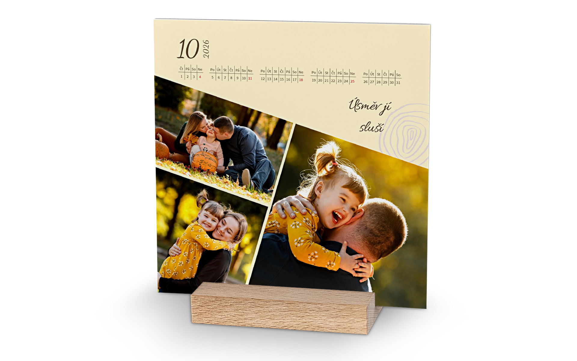 Stolní kalendář čtvercový, vč. stojánku od HappyFoto